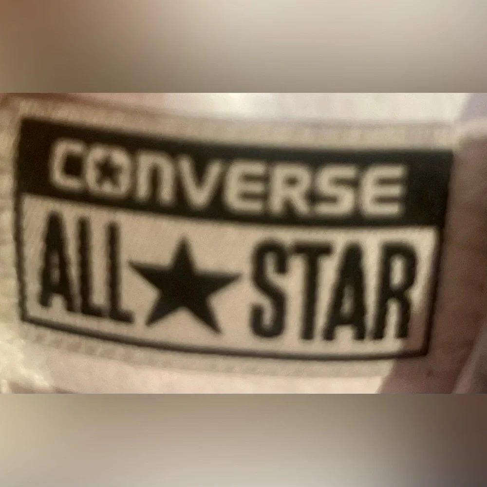 Converse All Star white leather Juniors 2 lace up